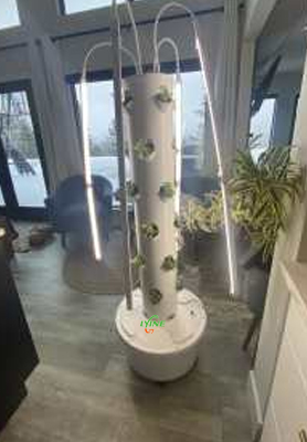 Canadian Customer Buys Mini Hydroponic Tower Equipment For Planting