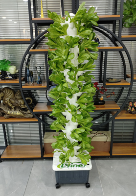 Italian customer buys 5P14 hydroponic tower system for indoor growing
