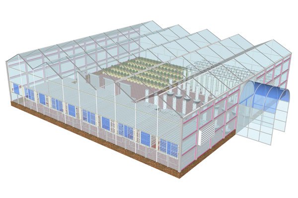 Greehouse Hydroponic System 400 Square Meters